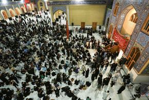 مراسم عزاداری شهادت حضرت مسلم(ع) در مسجد کوفه
